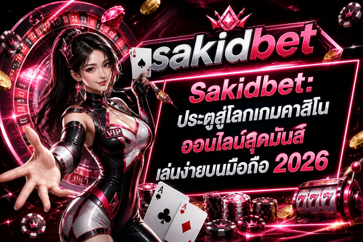 Sakidbet: ประตูสู่โลกเกมคาสิโนออนไลน์สุดมันส์ เล่นง่ายบนมือถือ 2026
